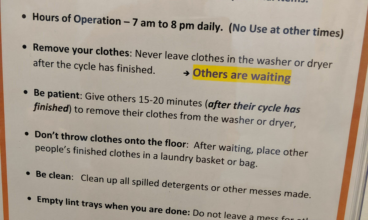 43 Laundry Room Rules