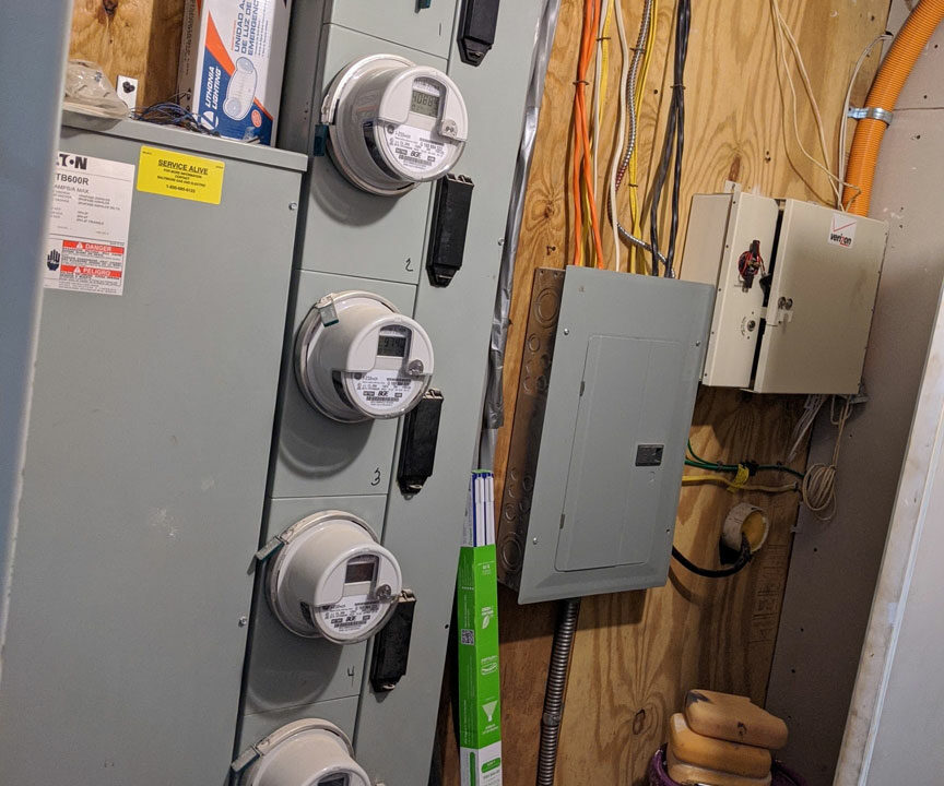 91 Electric Meters for Apts