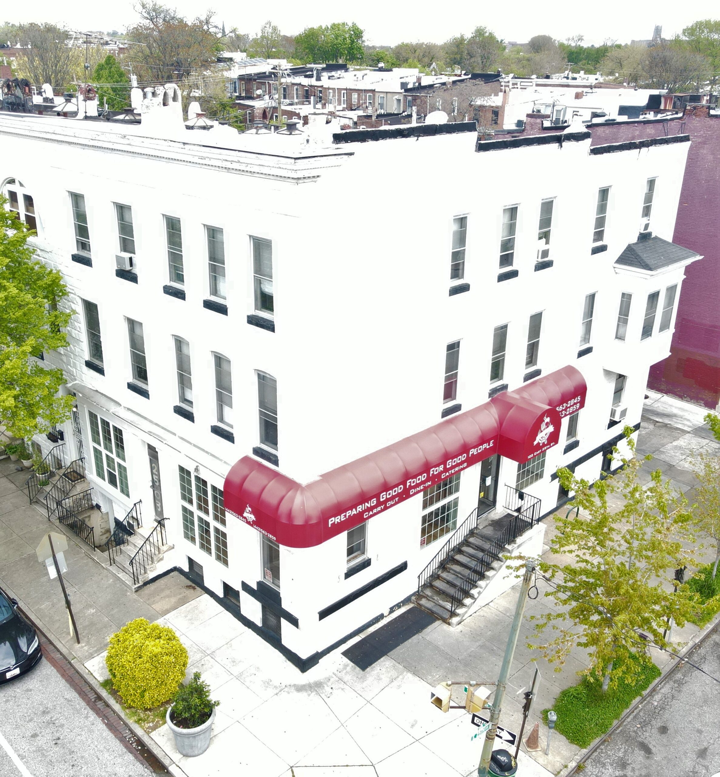 2503 Saint Paul St: C-1 Zoned Mixed Use; 1 Restaurant, 5 Offices, 4 Apartments